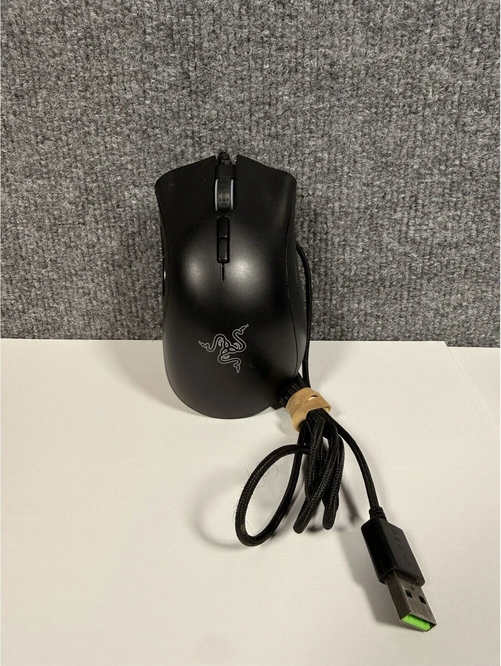 USED Razer DeathAdder Elite Wired Gaming Mouse Model RZ01-0201 Black